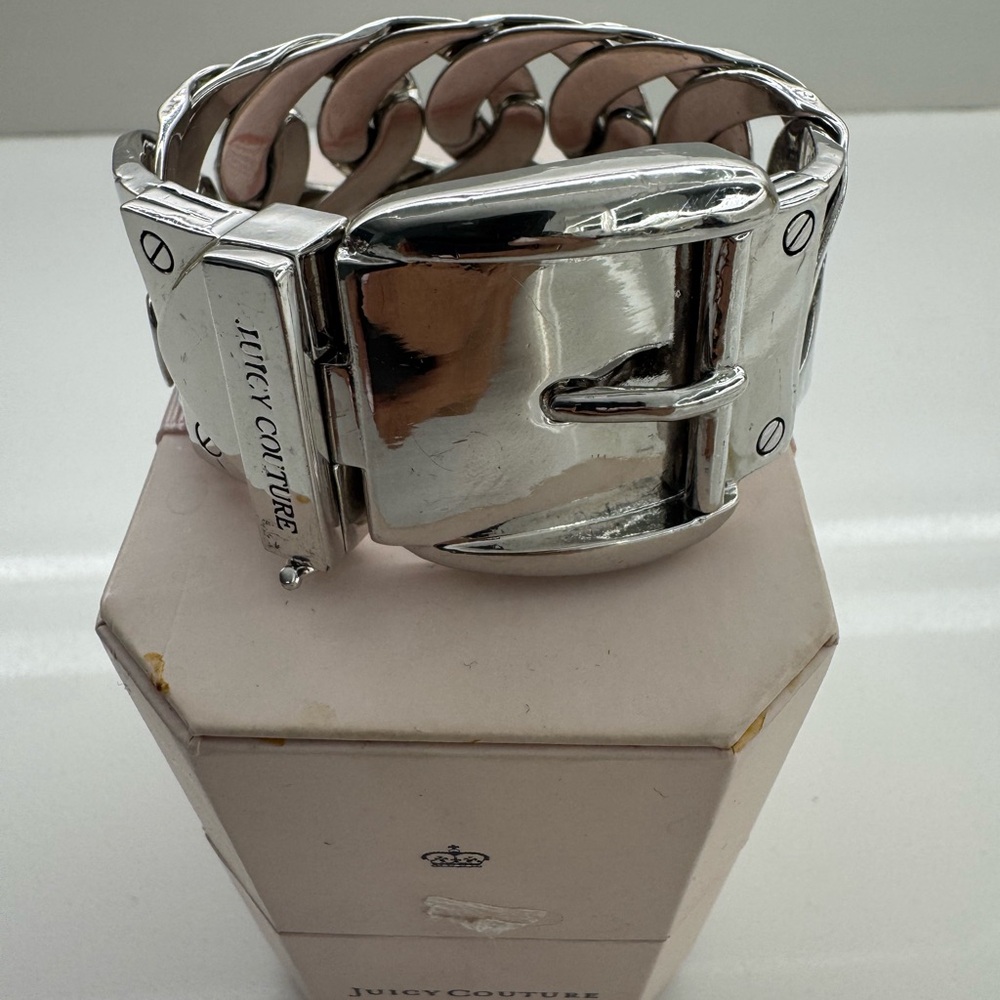 Juicy Couture Silver Men's Chain Bracelet